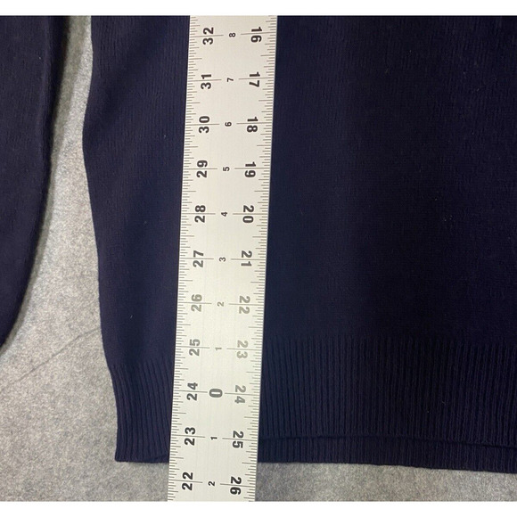 Polo Ralph Lauren Sweater Mens Extra Large Navy 100% Lambs Wool Exclusive - Picture 6 of 8